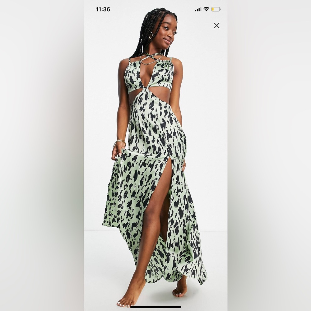 ASOS Design Cut Out Maxi Beach Dress